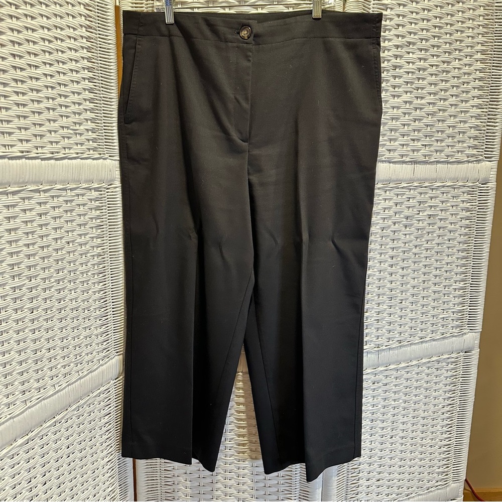 Talbots cropped wide leg trousers 18